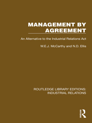 cover image of Management by Agreement